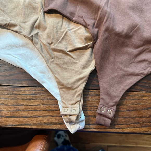 Banana Republic Strappy Thong Bodysuit - Set of 3 - sz L - Picture 3 of 8